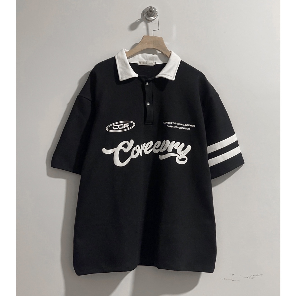 Áo thun Polo COREE form rộng unisex nam nữ