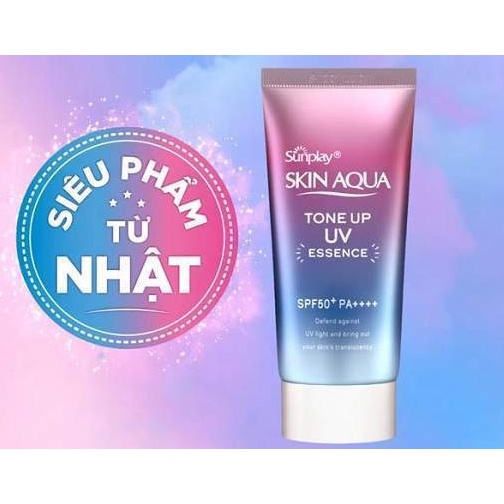 Kem chống nắng Skin Aqua Tone Up UV Essence SPF 50 Nhật Bản