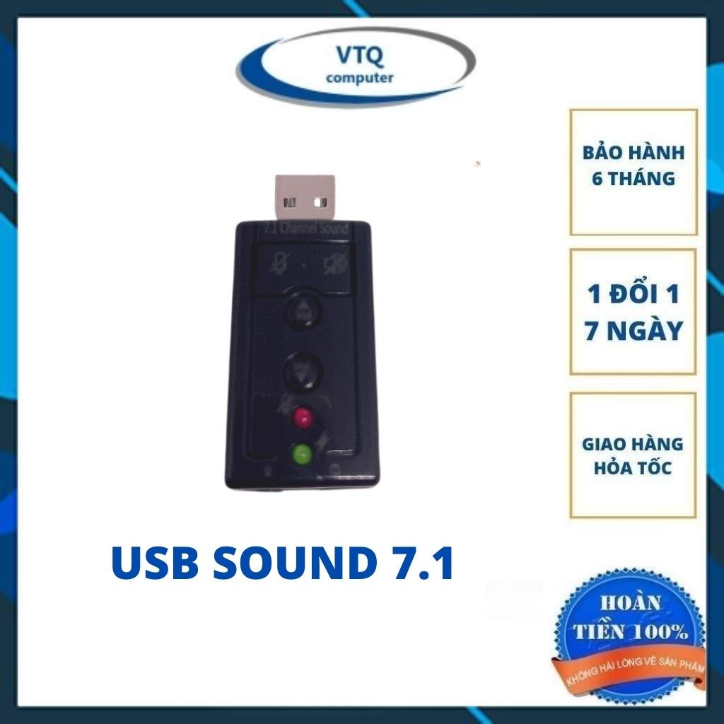 Usb soud 7.1 chuyển đổi usb ra chân tai nghe,loa bảo hành 3 tháng.shopphukienvtq