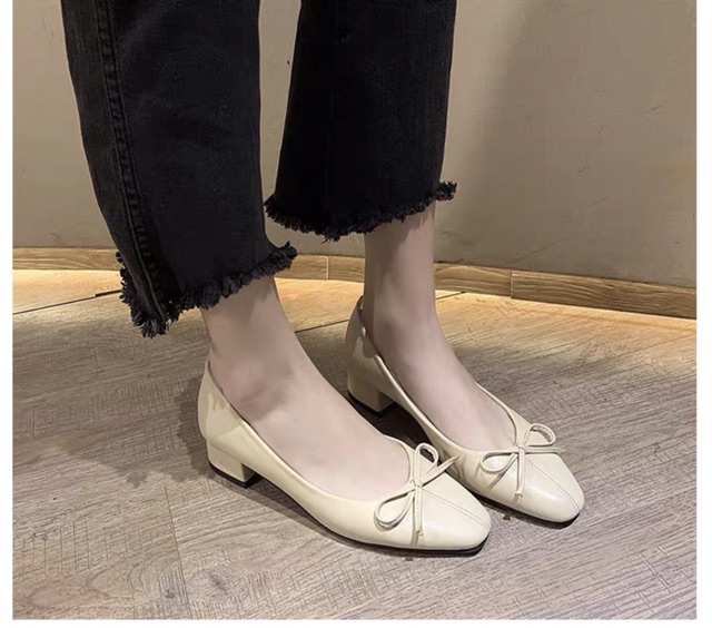Giầy nơ gót 3 p