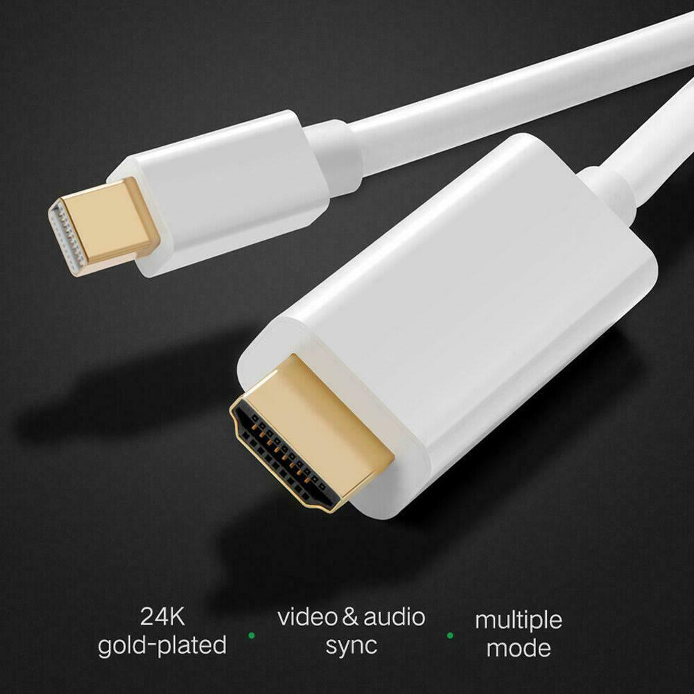 Cáp chuyển đổi từ cổng mini dp thunderbolt 2 sang cổng hdmi mạ vàng dài 1.8m