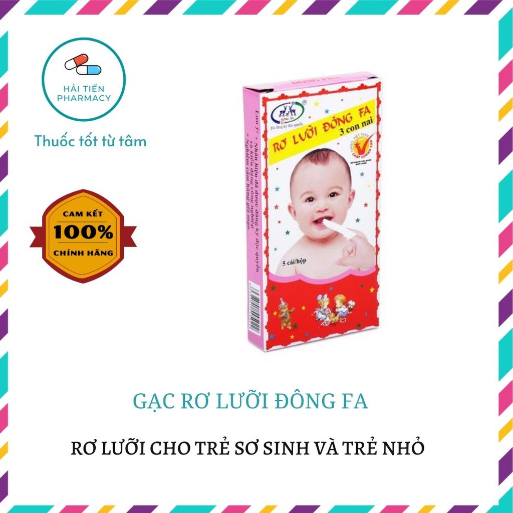 Gạc rơ lưỡi Đông Fa (10 hộp, 1 hộp 5 cái)