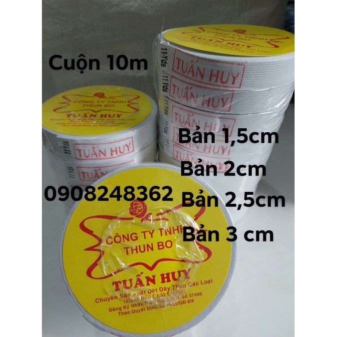 Thun may quần áo  cuộn 10 mét   .
