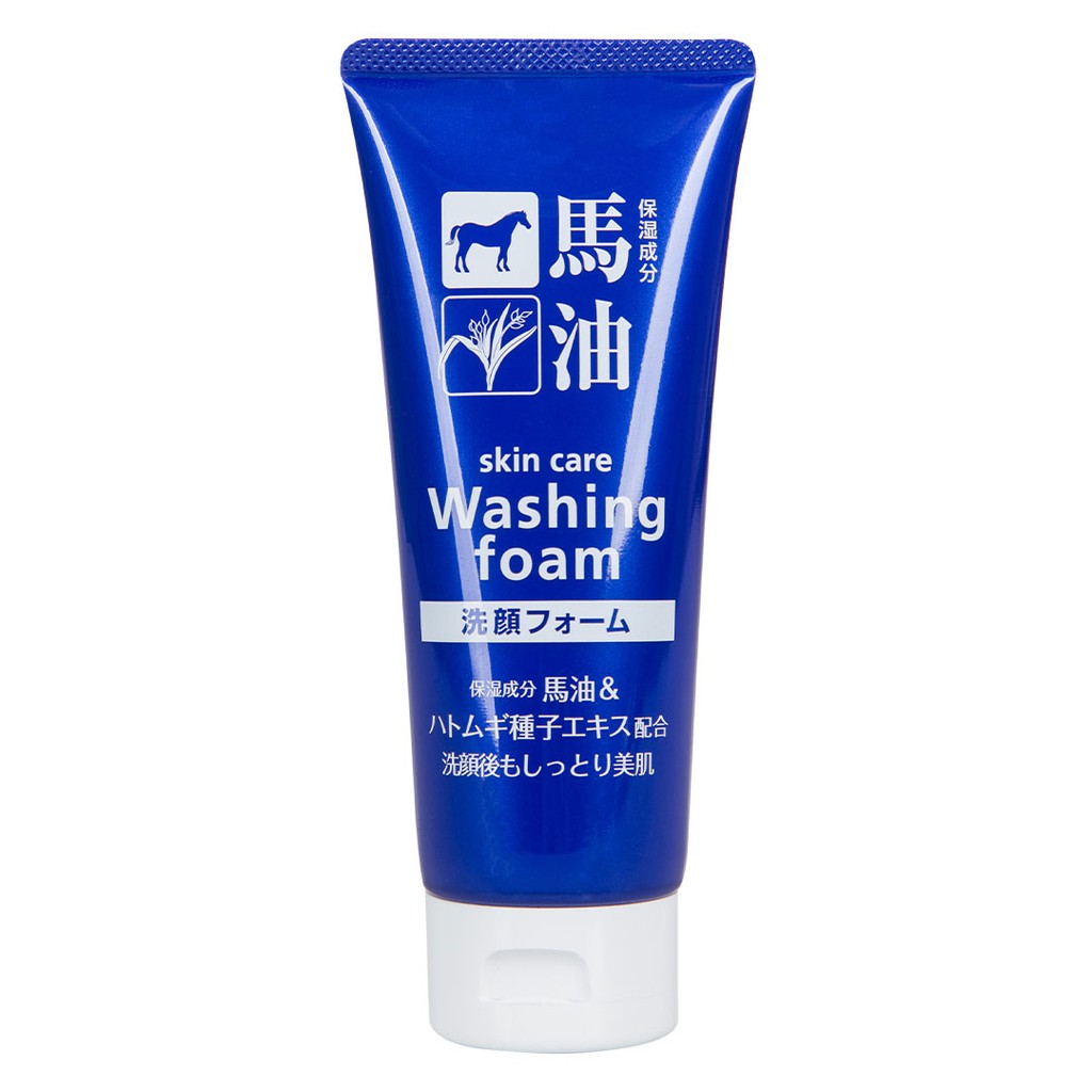 Sữa Rửa Mặt Skin Care Washing Foam Hatomugi Dưỡng Ẩm Từ Hạt Ý Dĩ & Dầu Ngựa 130g