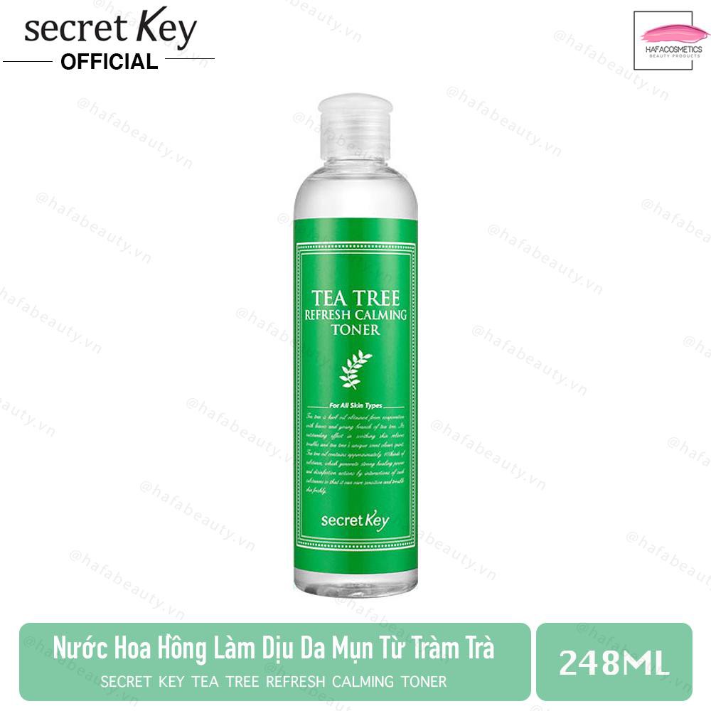 Nước hoa hồng Làm Dịu Da Cho Da Dầu Mụn Secret Key TeaTree Refresh Calming Toner 248ml - HAFA BEAUTY