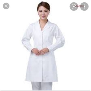 Áo blouse trắng bác sĩ tay dài