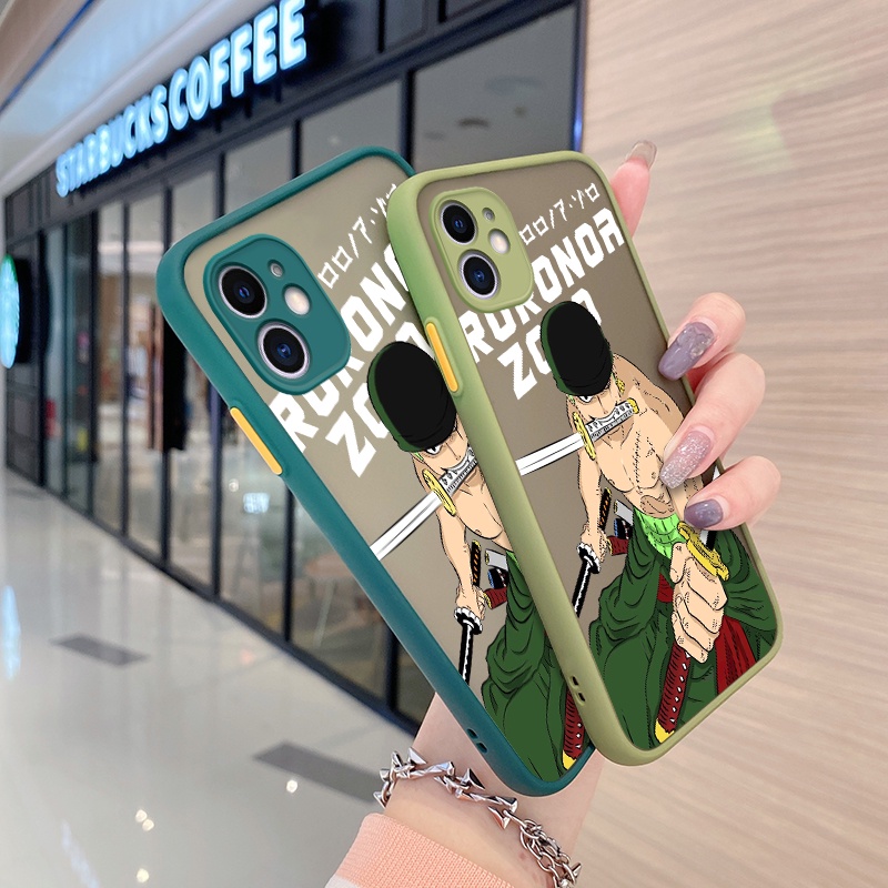 Ốp Điện Thoại Silicon Mềm Bề Mặt Nhám Bảo Vệ Camera In Hình Roronoa Zoro Dành Cho Xiaomi MI Redmi Note 11 11s Poco M4 Pro 4G
