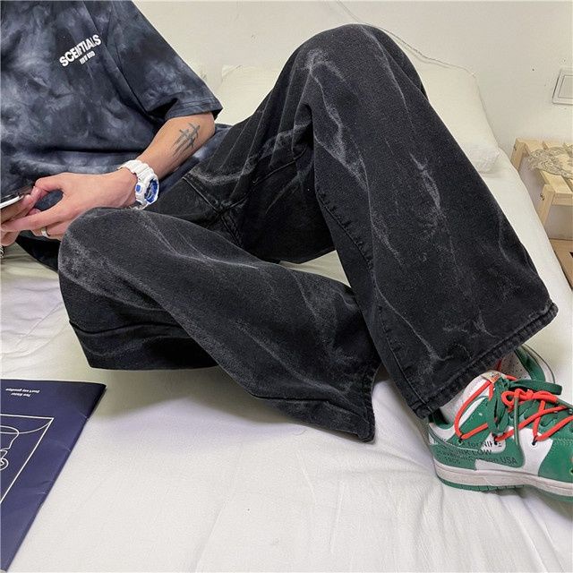 Quần Jeans Nam Dài Ống Rộng Thời Trang Phong Cách
