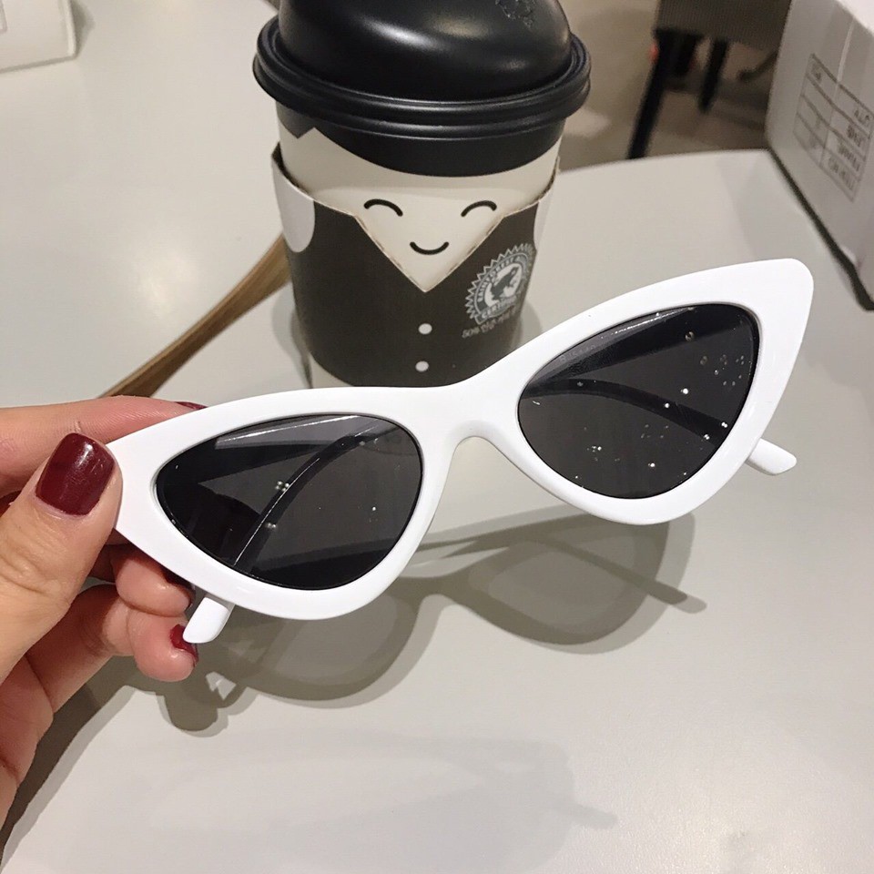 Kính râm nữ thời trang mắt xếch sang chảnh trẻ trung chống tia Uv cực tốt- MÈO TRẮNG