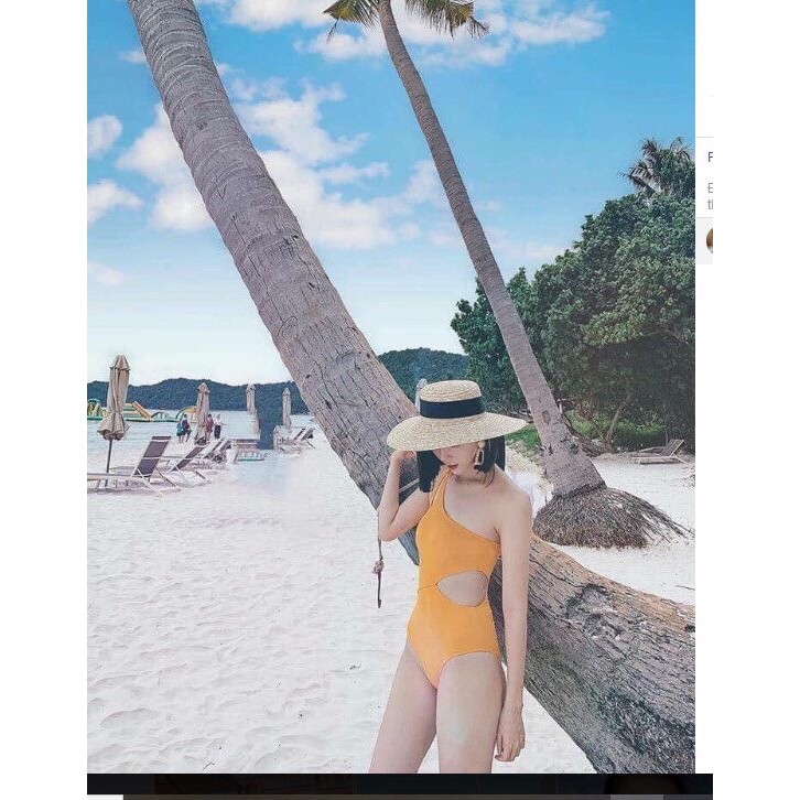 Bikini đi biển liền thân cắt eo, bikini 1 mảnh, đồ bơi nâng ngực, che bụng