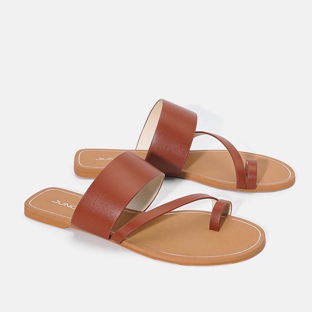 Dép Bệt Nữ Xỏ Ngón 1cm Thời Trang JUNO Quai Chéo Thời Trang SD01106