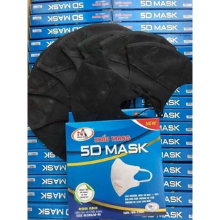 Khẩu trang y tế 5D Mask màu ĐEN hộp 10 cái - 5D MASK ĐEN