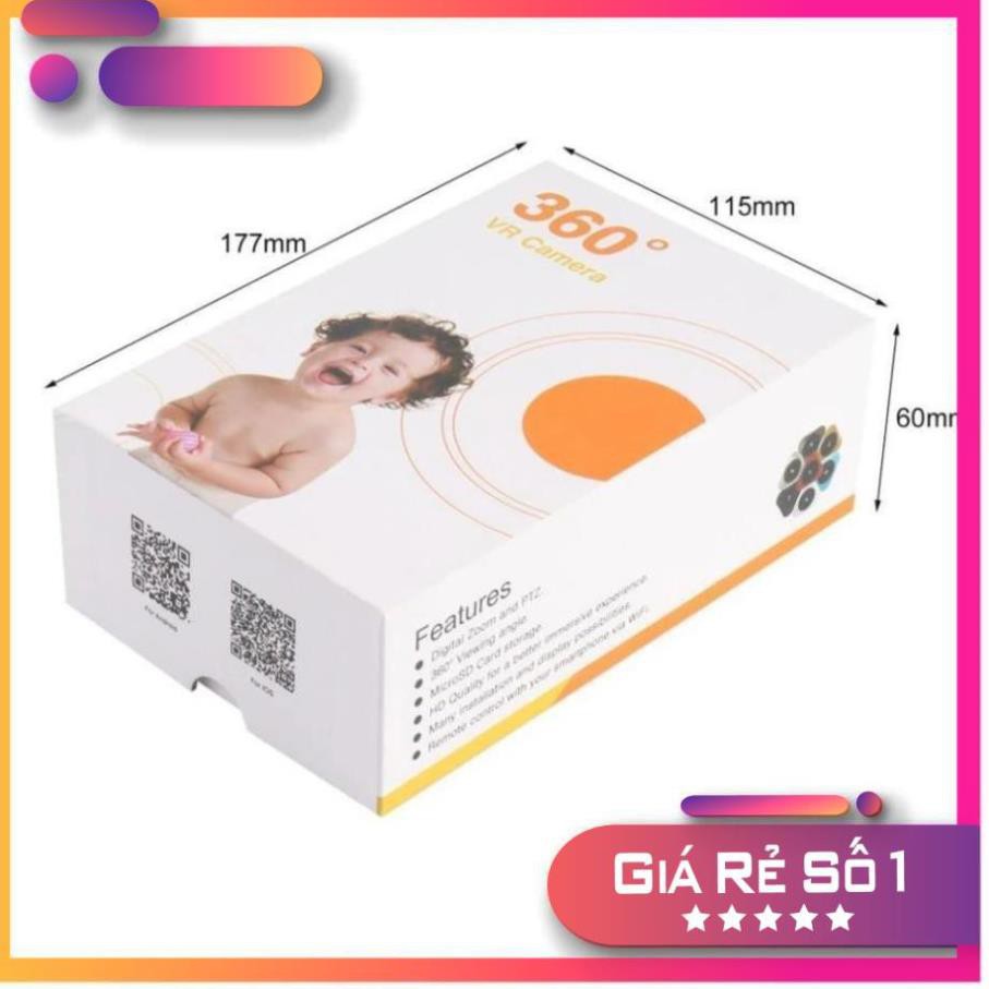 Camera yoosee 360 VR HD 960P Mini quan sát mọi góc nhìn+ thẻ nhớ chuyên dụng camera 32gb