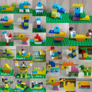 BỘ LEGO LẮP RÁP SÁNG TẠO (70 chi tiết) [ẢNH THẬT] tương thích lego duplo