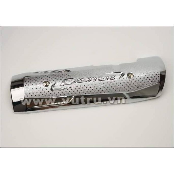[CỰC RẺ] Che pô lớn Exciter 150 carbon, xi trắng