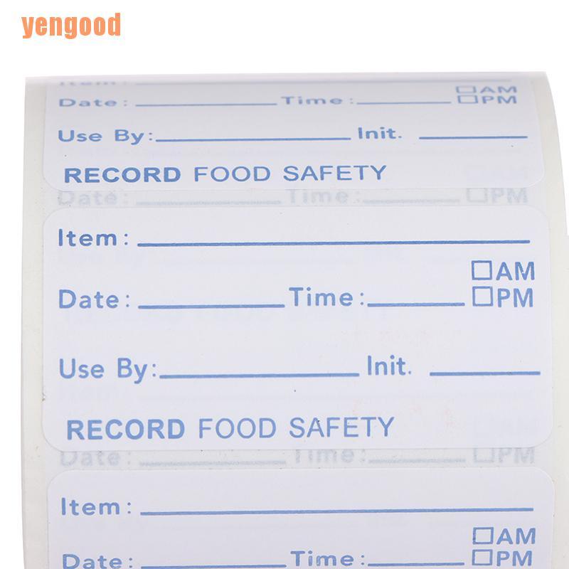 Cuộn 500 Nhãn Dán Ghi Tên Thức Ăn Tiện Lợi