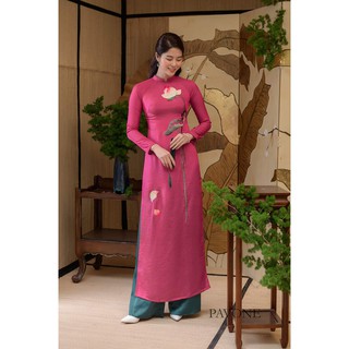 áo dài may sẵn lụa tây thi co giãn