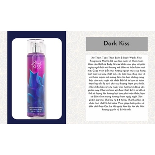 Xịt thơm cơ thể bodymist Bath Body Works fullsize 236ml