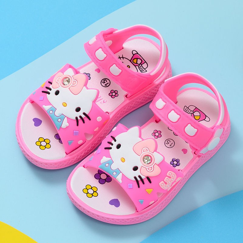 Giày sandal quai hậu cho bé gái hình mèo kiity cute