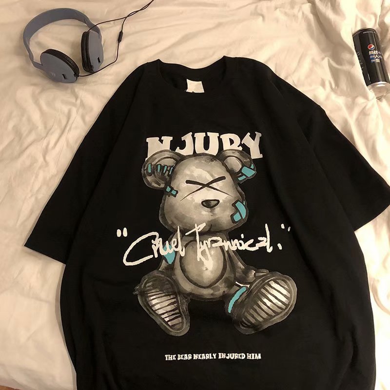 Áo thun tay ngắn in hình thời trang hip hop cá tính cỡ M-8XL cho nam