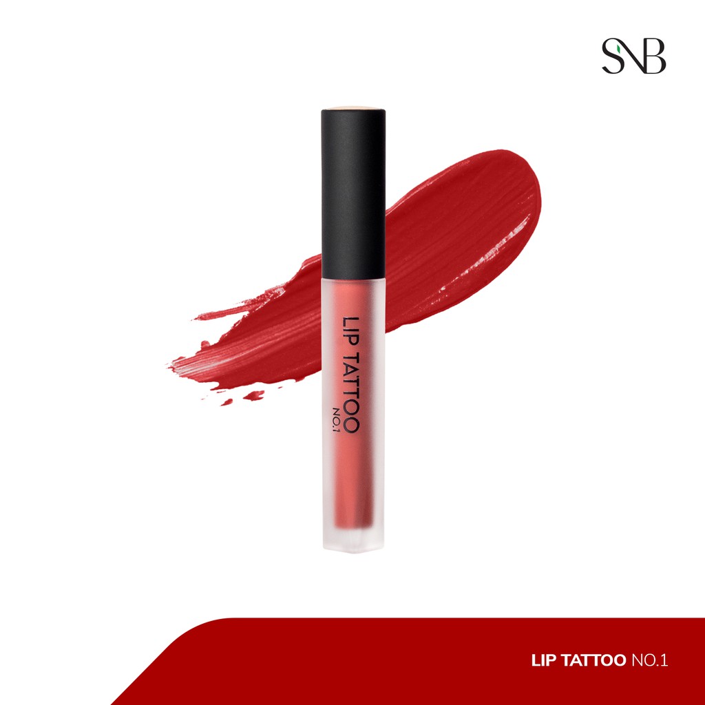 Son Kem SNB Lip Tattoo No 1 Đỏ Thẫm Quý Phái 4.2gr