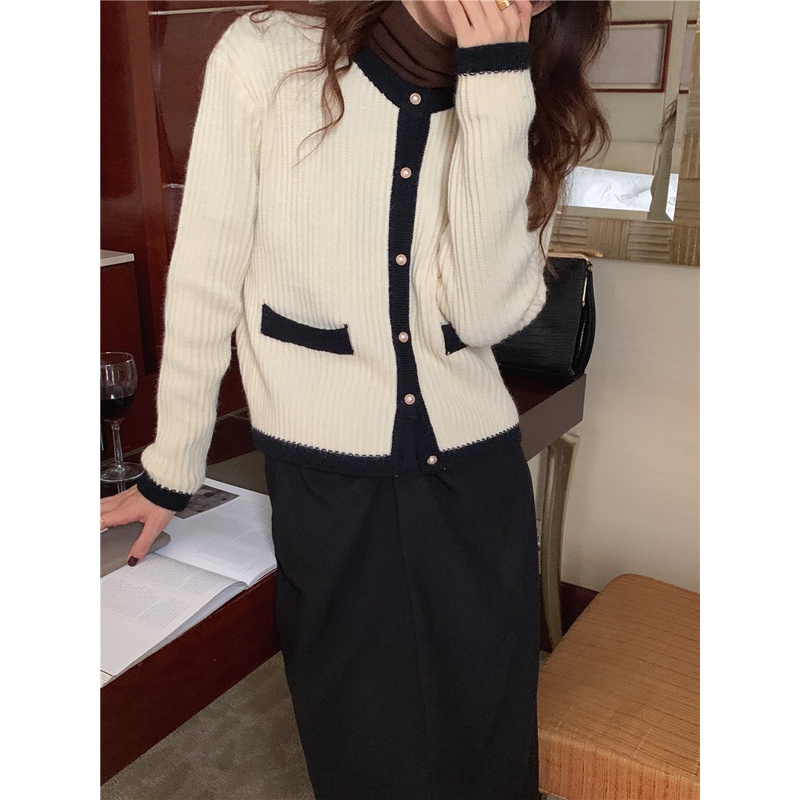 Áo khoác cardigan dài tay cổ tròn xinh xắn dành cho nữ 46716
