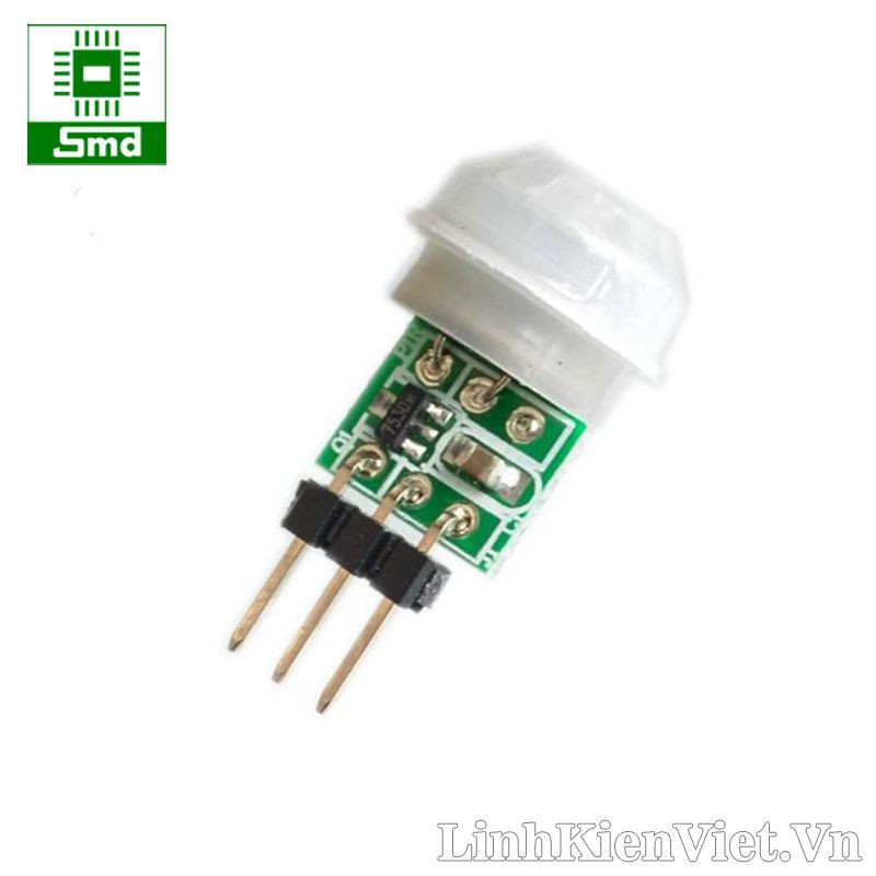 Module cảm biến nhiệt chuyển động mini V2,  Mô đun mạch phát hiện cảm biến chuyển động hồng ngoại PIR senser mini