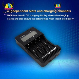Bộ sạc pin thông minh 4 khe liitokala lii-500 18650 26650 21700