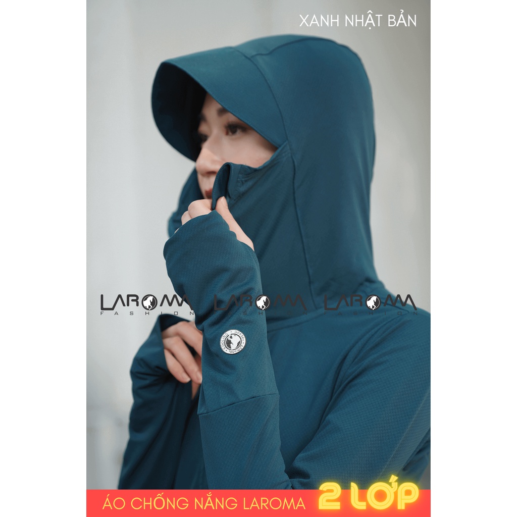 Áo chống nắng nữ 2 lớp Laroma UPF50+ | Làm mát | Kháng khuẩn | Khử mùi