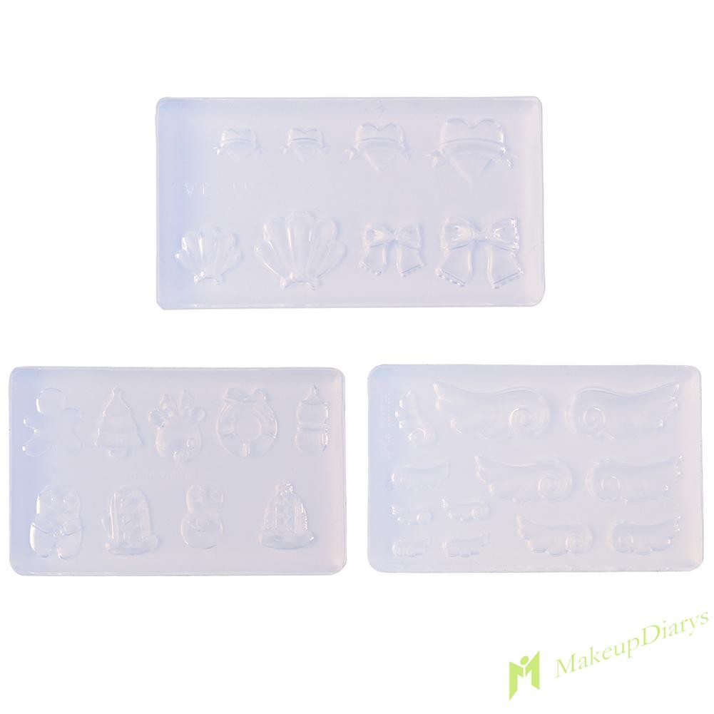 【New Arrival】3D Creative Pattern DIY Nail Art Silicone Mold UV Gel Template Form Mould