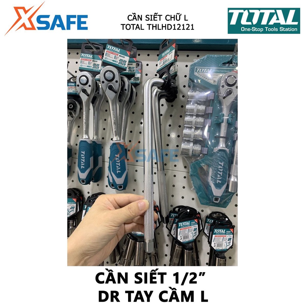 Cần siết tay cầm L 1/2 inch TOTAL THLHD12121 | tay cần lực Kích thước 1/2", Chiều dài 12 inch , Chất liệu thép Cr
