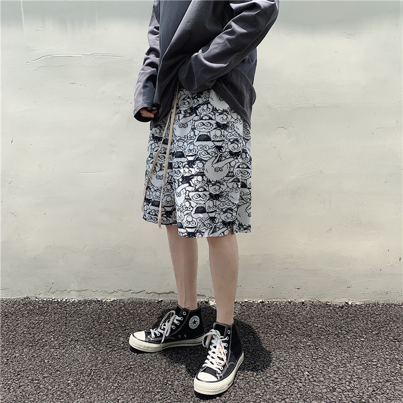 【EI KA 】M-2XL Casual shorts Korean style Hip Hop fashion Summer Loose Pirate shorts