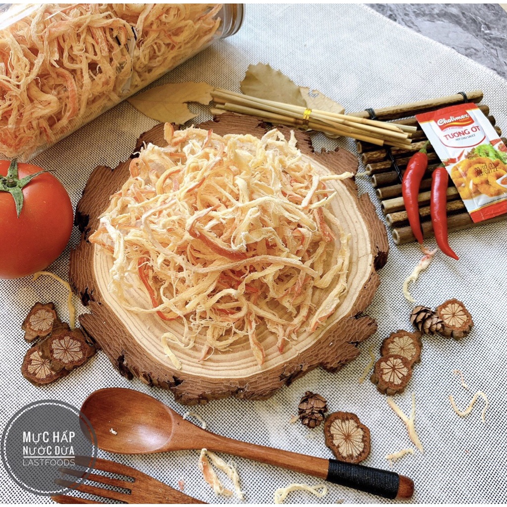 KHÔ MỰC XÉ SỢI HẤP NƯỚC DỪA | BigBuy360 - bigbuy360.vn