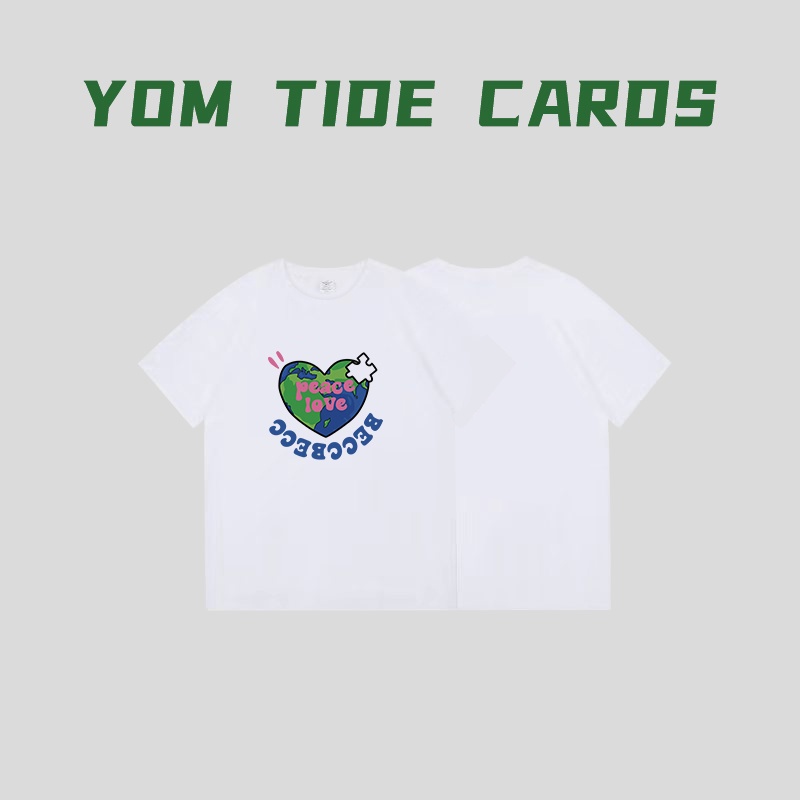 Chất Lượng Cao/Áo Thun Cotton Tay Ngắn In Hình Hai Mặt Màu Trơn Mềm Mại Phong Cách Cặp Đôi Cho Nam Nữ