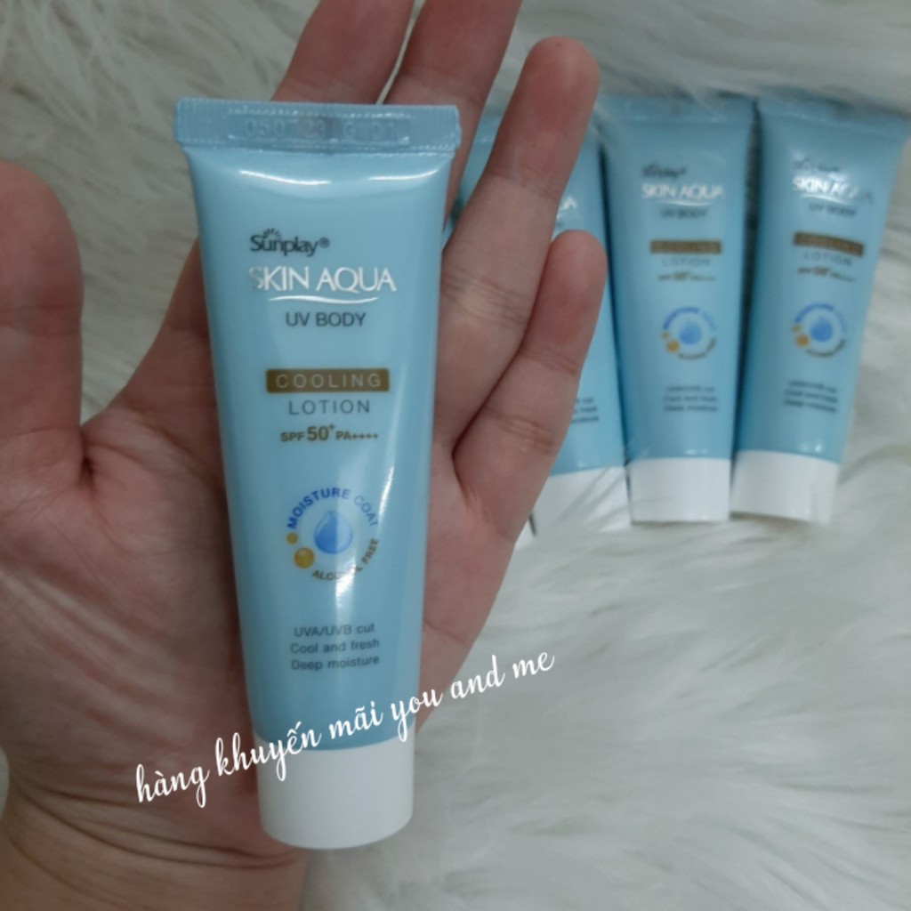 (mẫu thử 15g) Kem chống nắng dưỡng thể trắng mịn Sunplay Skin Aqua UV Body Whitening Lotion | BigBuy360 - bigbuy360.vn