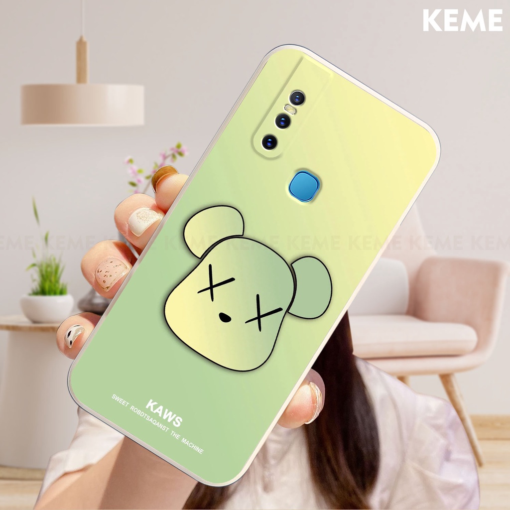 Ốp lưng Vivo V15 / 1819 in hình Kaws và Bearbrick