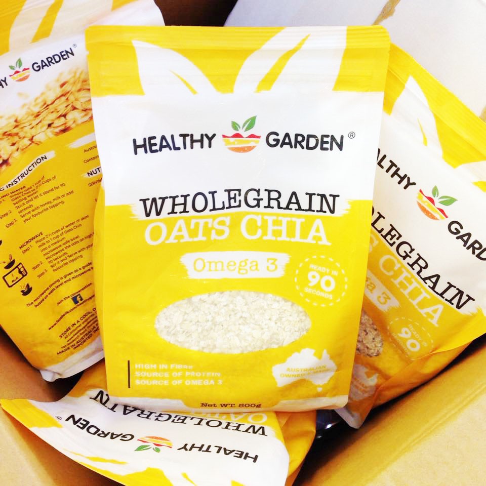 Yến mạch trộn hạt chia Whole Grain Oats Chia của Úc