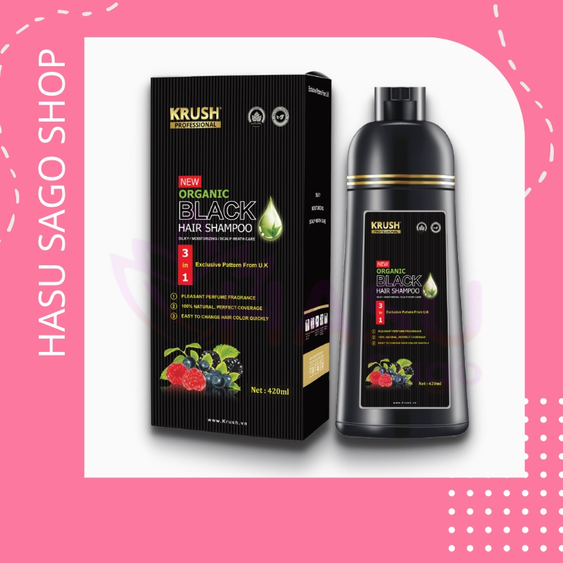 DẦU GỘI NHUỘM TÓC HỮU CƠ KRUSH 420ml