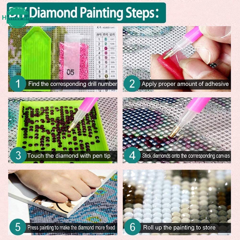 Bộ tranh đính đá 5D họa tiết bãi biển lãng mạn độc đáo DIY 30x40cm