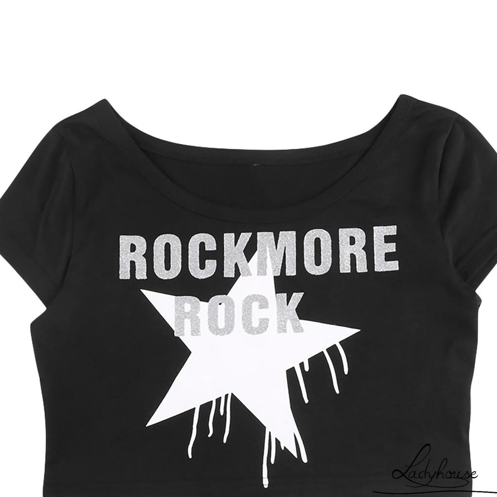 Áo Thun Tay Ngắn Cổ Tròn In Chữ Đơn Giản Dành Cho Nữ