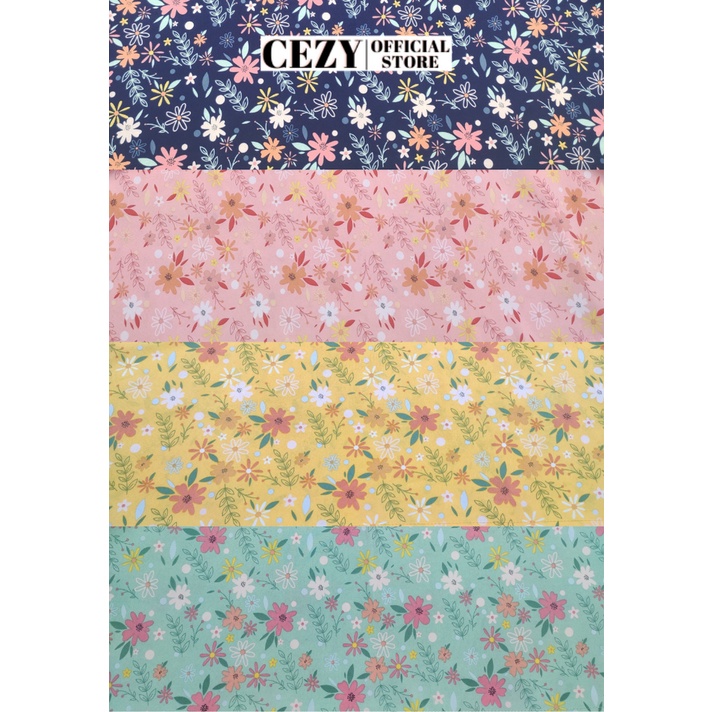 Đầm hoa nhí tay phồng cổ tròn dáng xòe có size bigsize D51