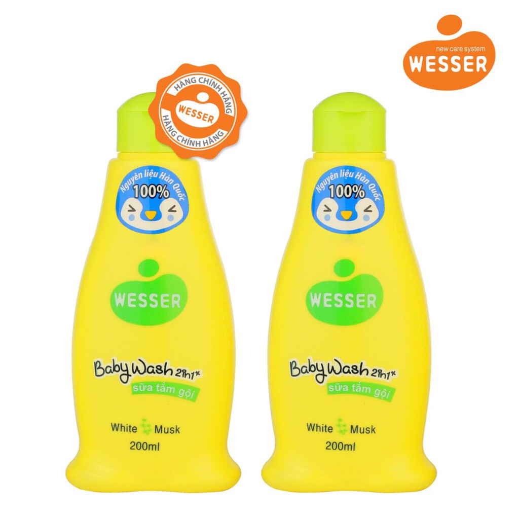 Sữa tắm gội werser 100ml , 200 ml cho em bé