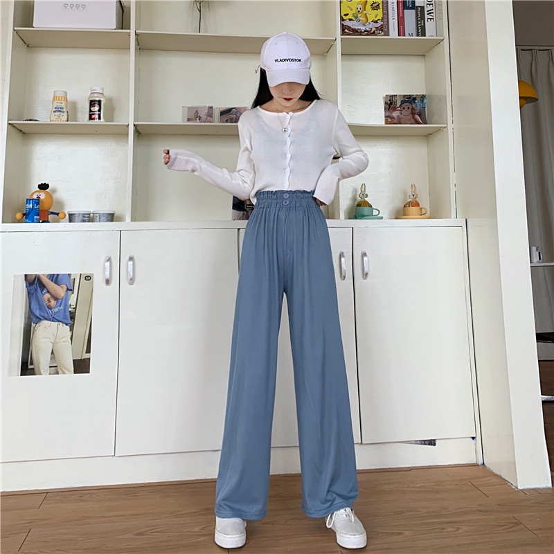 Quần ống rộng NZN lưng cao thời trang cho nữ