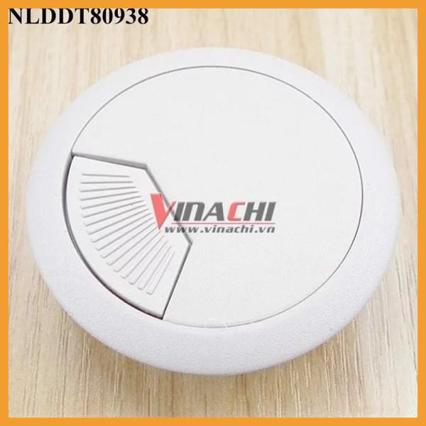 Nắp Luồn Dây Điện Tròn Trắng - 1 Cái - Nắp Chụp Luồn Dây Điện