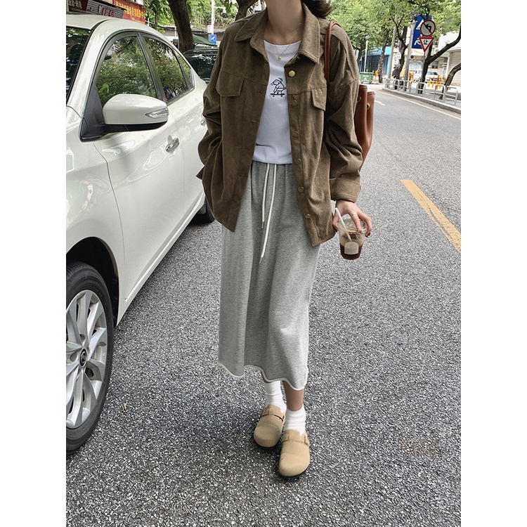 Áo thun nữ Dài tay Chất Dày dặn Thu Đông Cổ tròn Form rộng Ulzzang Hàn Quốc Áo phông nữ Tay dài Cotton Thời trang