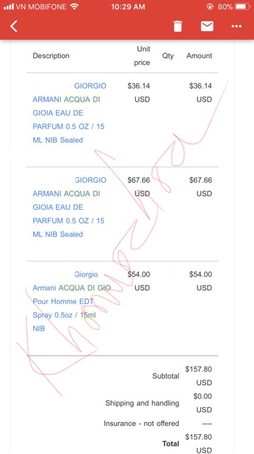 💥 Nước hoa mini nam nữ Acqua / Air / Sì Armani - 15ml