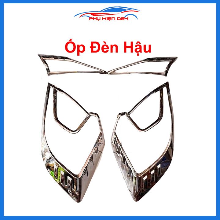 Ốp viền đèn pha hậu mạ crom Civic 2016-2017-2018-2019 chống trầy trang trí bảo vệ xe