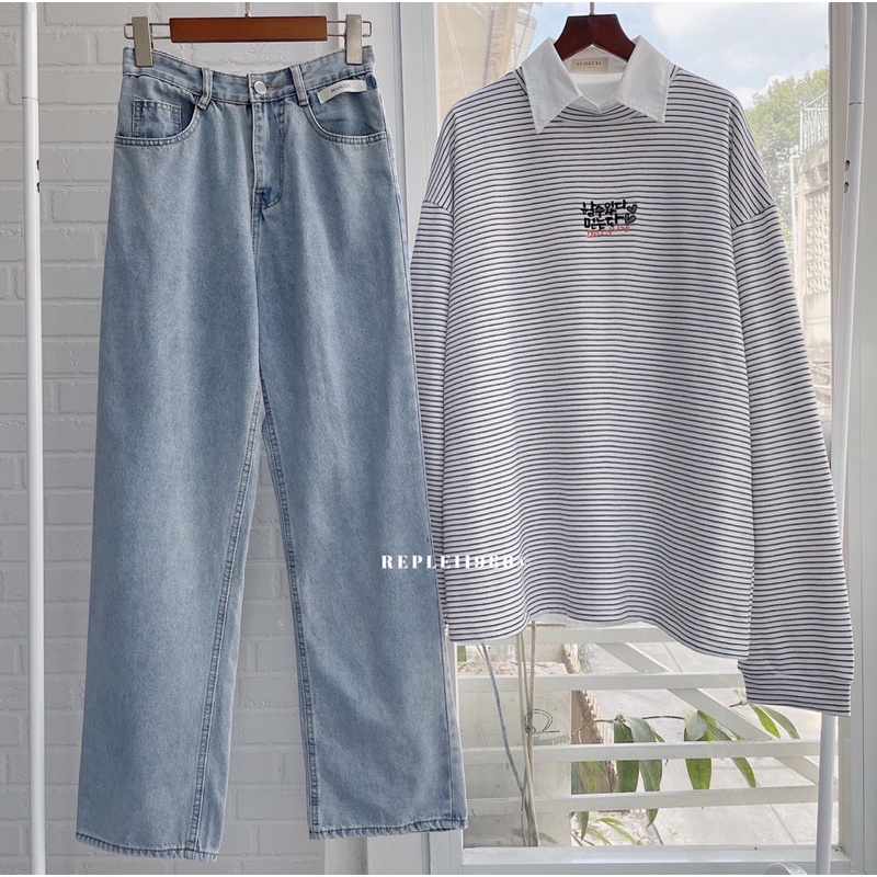[Mã FAMARAL1 giảm 10K đơn 50K] [ ẢNH THẬT ĐỘC QUYỀN REPLEI1986 ] Quần jeans suông 133