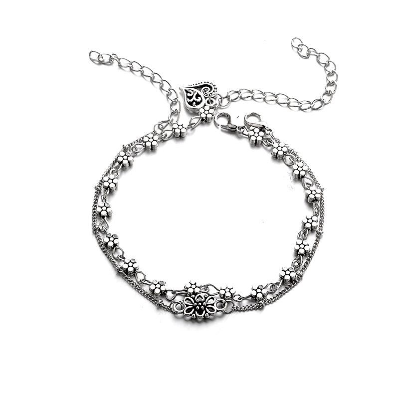 Bộ 2 Lắc Chân Skute Màu Bạc Họa Tiết Độc Đáo | BigBuy360 - bigbuy360.vn