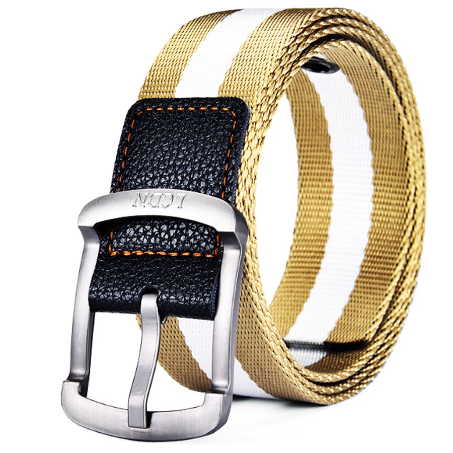 Thắt lưng nam chất liệu vải dù ,Size dài 110cm bền đẹp đầu khóa kim loại - mẫu M50k.